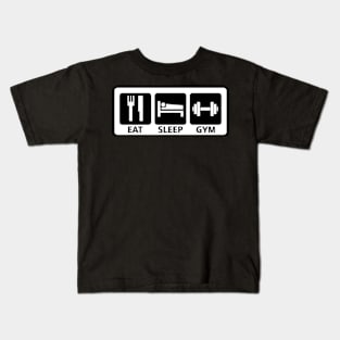 Eat Sleep Gym Kids T-Shirt